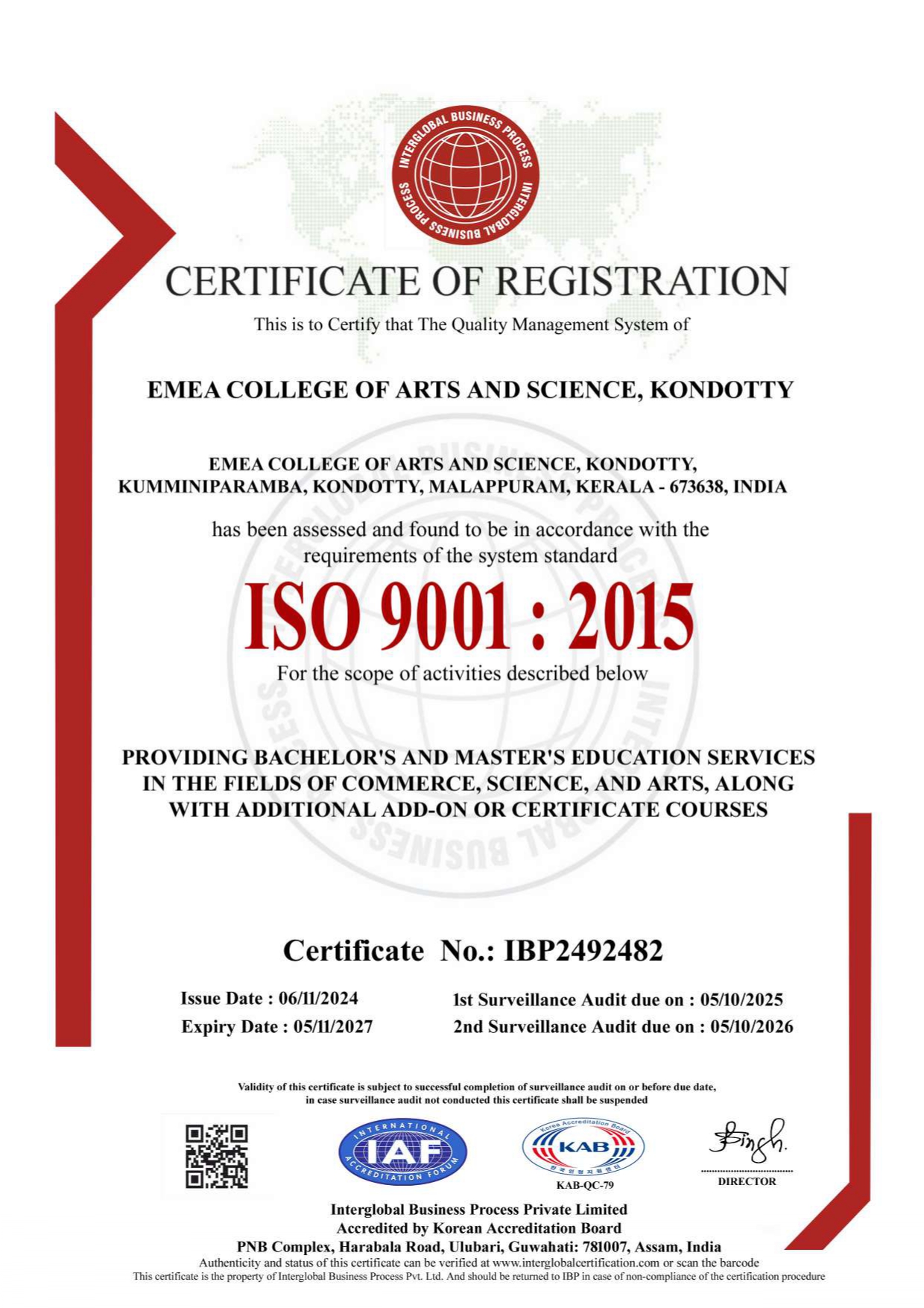 ISO Certification