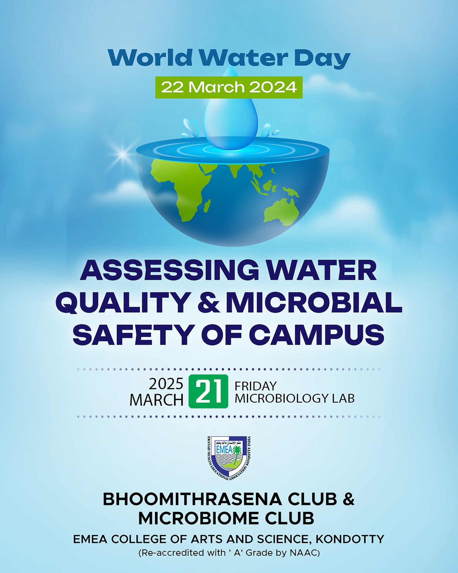 ASSESSING WATER QUALITY & MICROBIAL SAFETY OF CAMPUS