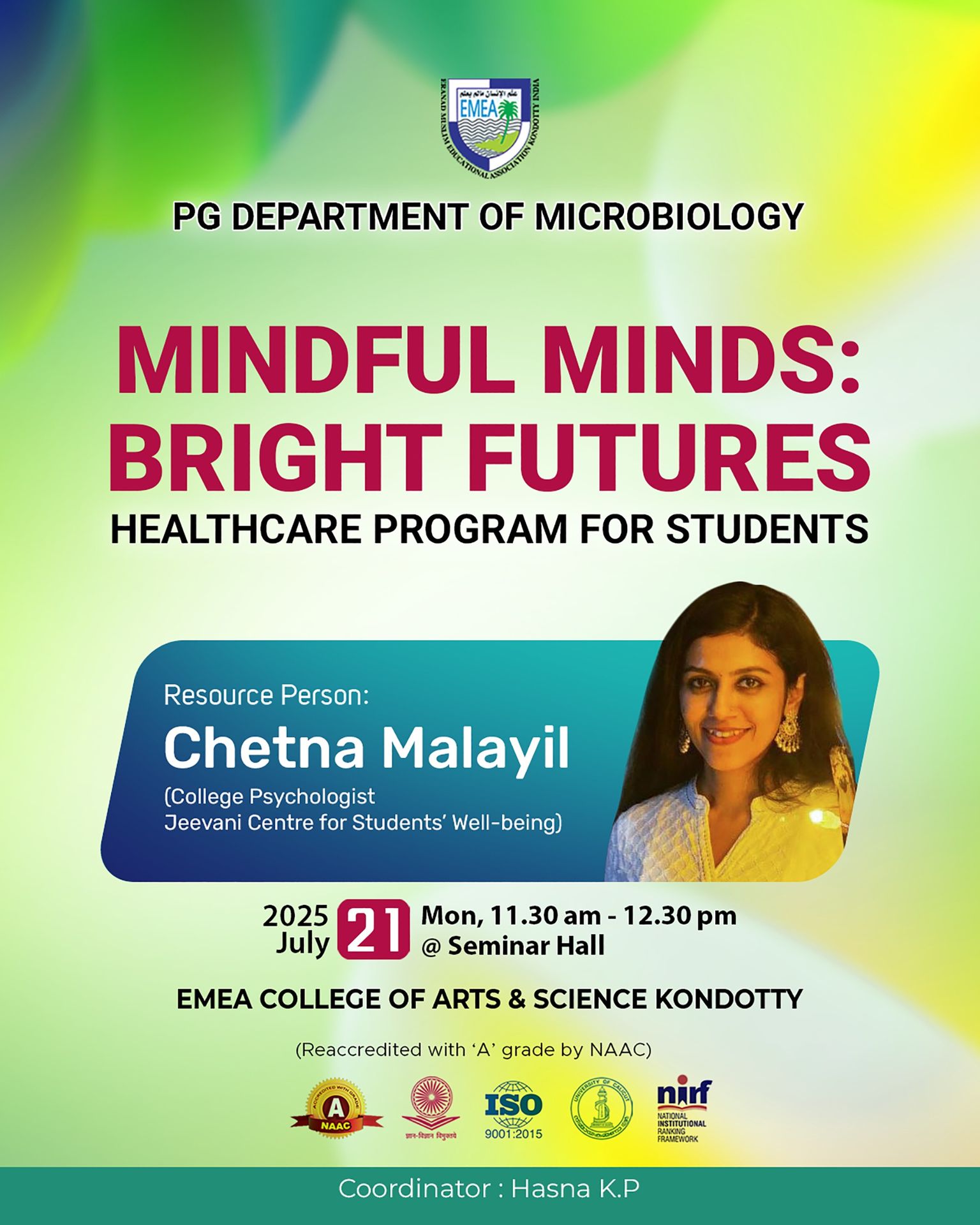 Mindful Minds: Bright Futures Healthcare Program for Students