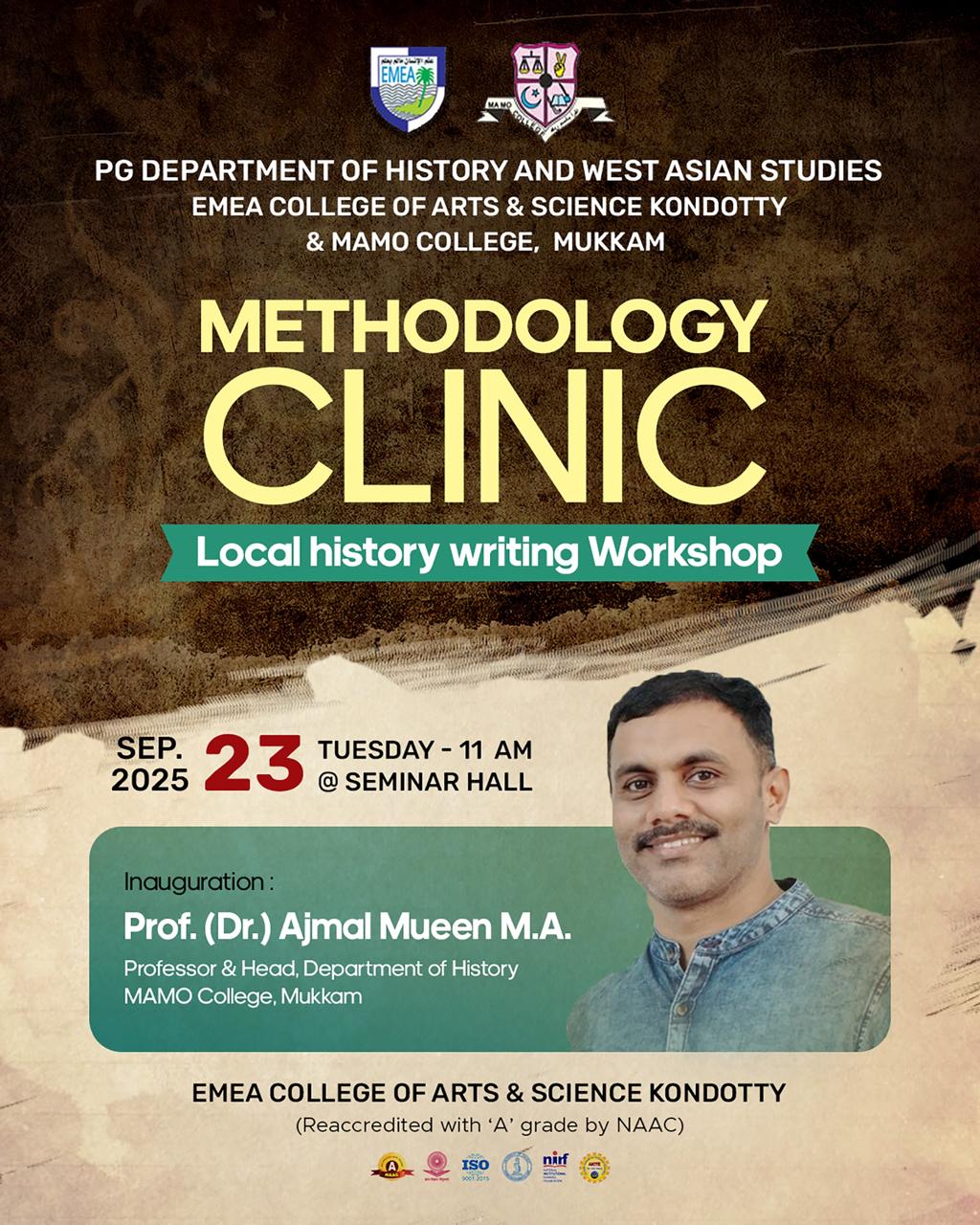 Methodology Clinic: Local History Writing Workshop.