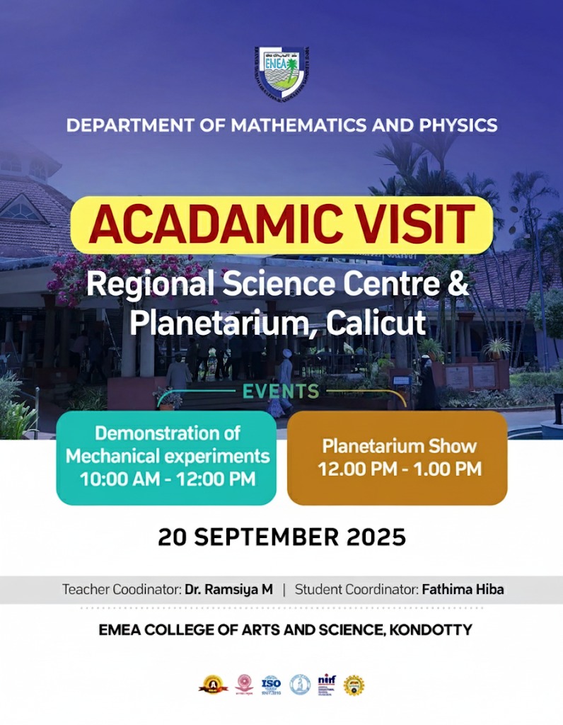 Academic Visit to Regional Science Centre & Planetarium, Calicut