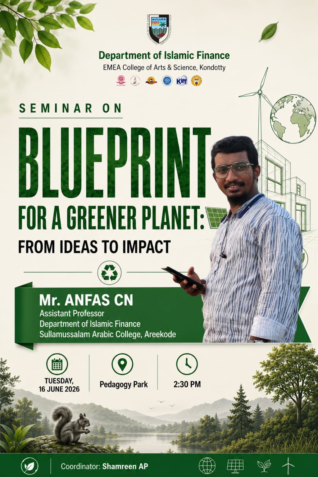 Seminar on “Blueprint for a Greener Planet: From Ideas to Impact”